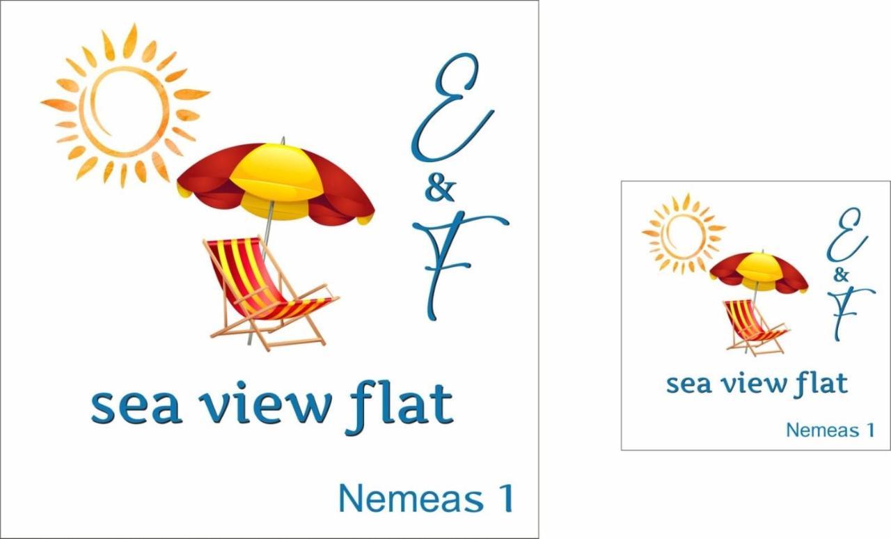 E & F Sea View Flat Apartment Néa Péramos Bagian luar foto