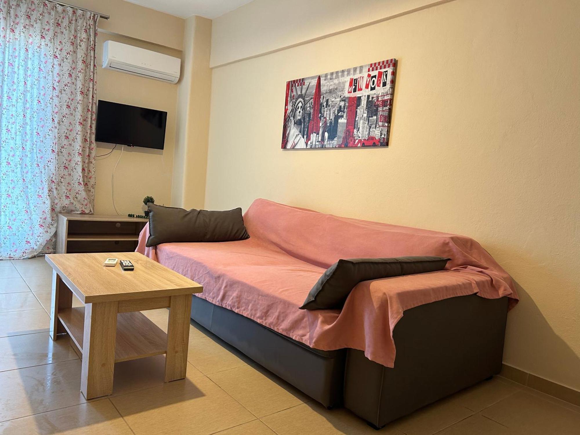 E & F Sea View Flat Apartment Néa Péramos Bagian luar foto