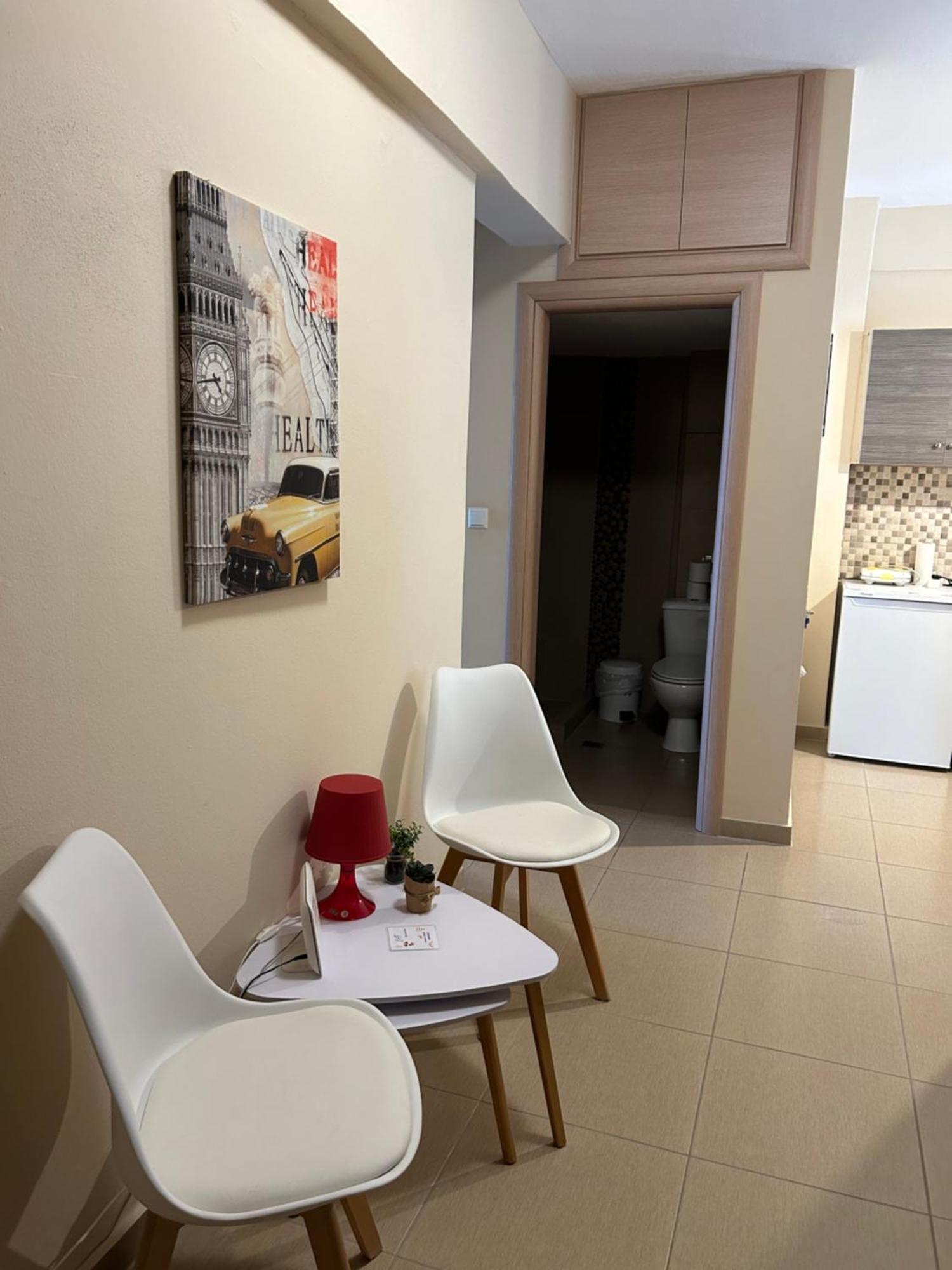 E & F Sea View Flat Apartment Néa Péramos Bagian luar foto